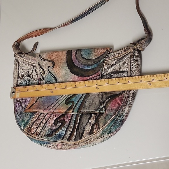 ♡♤Hostpick ♡♤Vintage SMDC Hand painted genuine Leather  CROSSBODY BAG - Picture 13 of 13